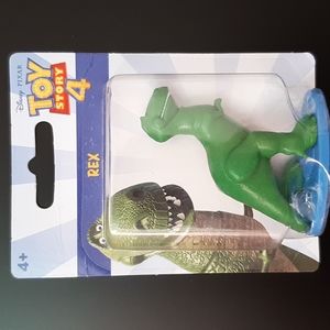 Toy Story Rex Dinosaur Disney Pixar Mattel Figure 2.5" Cake Topper Toy Dinosaur